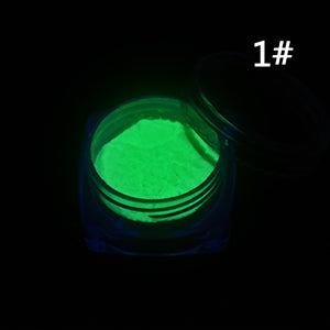 Neon Phosphor Powder Nail Glitter Powder Dust Luminous Pigment Fluorescent Powder Nail Glitters Glow in the Dark