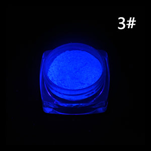 Neon Phosphor Powder Nail Glitter Powder Dust Luminous Pigment Fluorescent Powder Nail Glitters Glow in the Dark