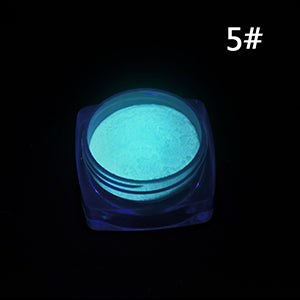 Neon Phosphor Powder Nail Glitter Powder Dust Luminous Pigment Fluorescent Powder Nail Glitters Glow in the Dark