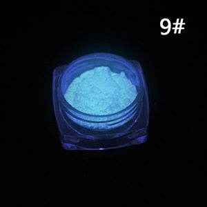 Neon Phosphor Powder Nail Glitter Powder Dust Luminous Pigment Fluorescent Powder Nail Glitters Glow in the Dark