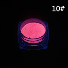 Load image into Gallery viewer, Neon Phosphor Powder Nail Glitter Powder Dust Luminous Pigment Fluorescent Powder Nail Glitters Glow in the Dark