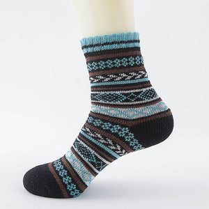 LNRRABC Winter Thick Warm Stripe Wool Socks Casual Calcetines Hombre Sock Business Male Socks