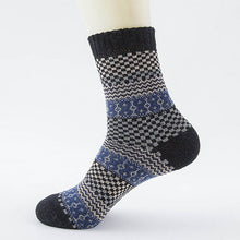 Load image into Gallery viewer, LNRRABC Winter Thick Warm Stripe Wool Socks Casual Calcetines Hombre Sock Business Male Socks