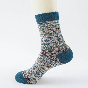 LNRRABC Winter Thick Warm Stripe Wool Socks Casual Calcetines Hombre Sock Business Male Socks