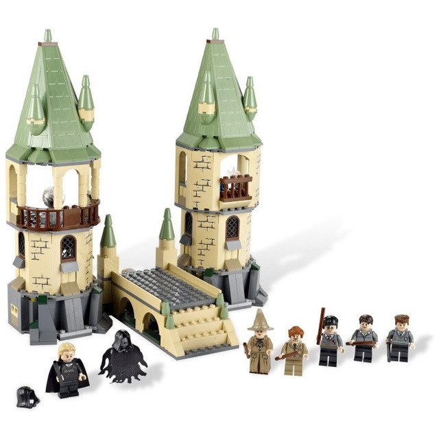 New Harry Potter Serices Hogwarts Castle Defense War Blocks Bricks Model Building Toys For Children