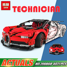 Load image into Gallery viewer, Lepin 20086 Technic Toys Blue Racing Car Set Building Blocks Bricks Kids Toys Gift